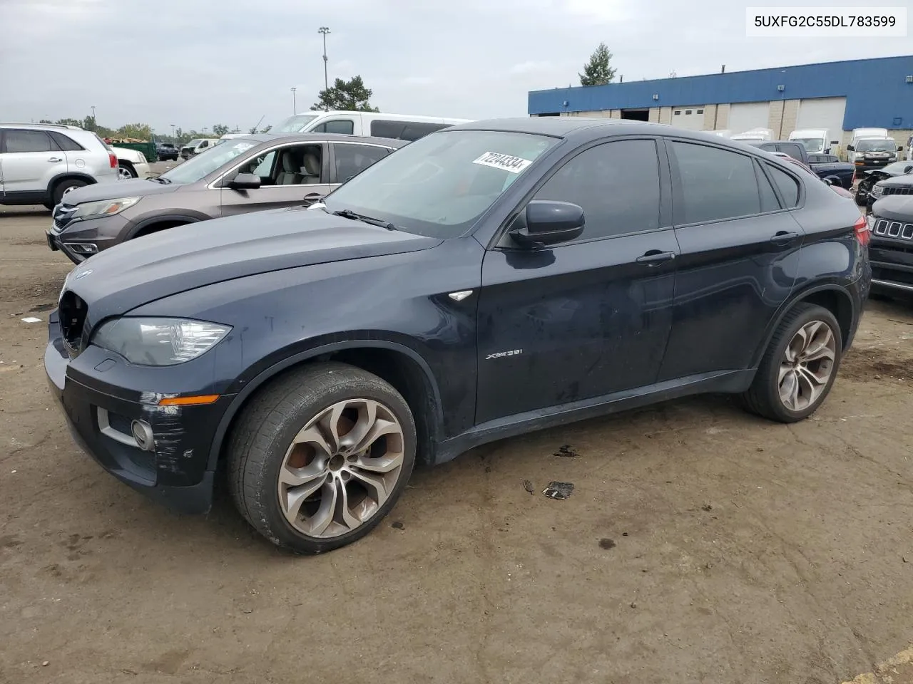 2013 BMW X6 xDrive35I VIN: 5UXFG2C55DL783599 Lot: 72244334