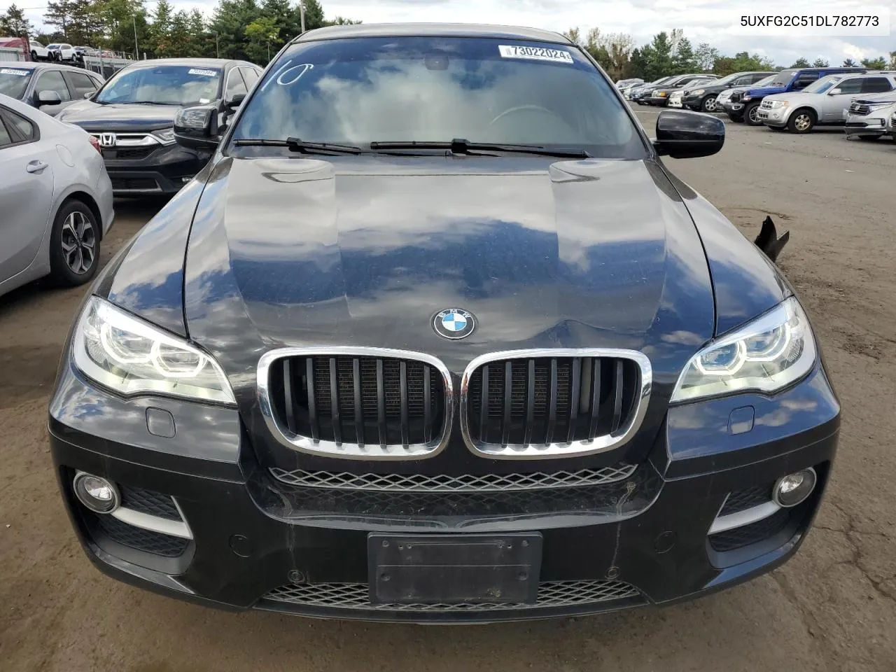 2013 BMW X6 xDrive35I VIN: 5UXFG2C51DL782773 Lot: 73022024