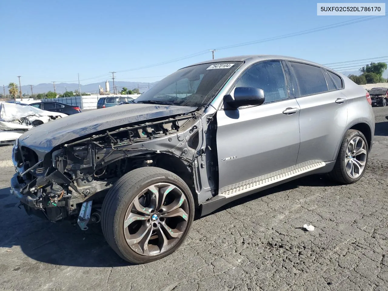 2013 BMW X6 xDrive35I VIN: 5UXFG2C52DL786170 Lot: 75470104