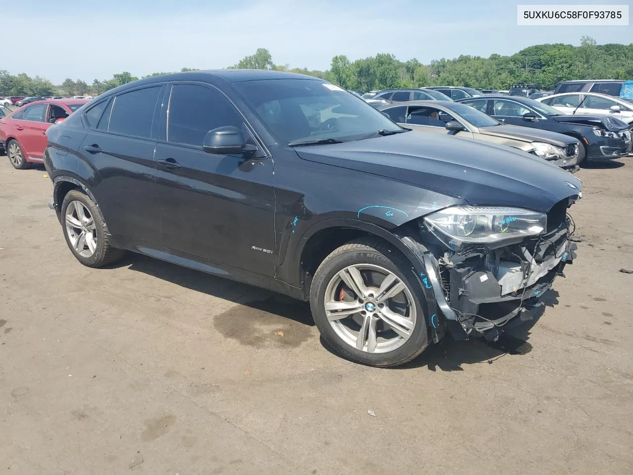 2015 BMW X6 xDrive50I VIN: 5UXKU6C58F0F93785 Lot: 55098224