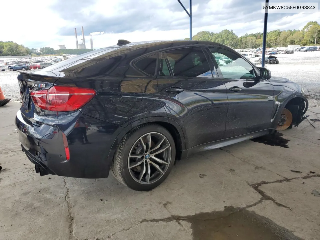 2015 BMW X6 M VIN: 5YMKW8C55F0G93843 Lot: 73421384