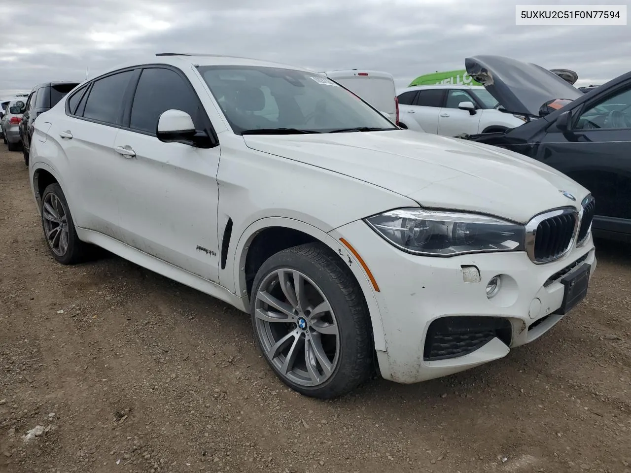 2015 BMW X6 xDrive35I VIN: 5UXKU2C51F0N77594 Lot: 80287384