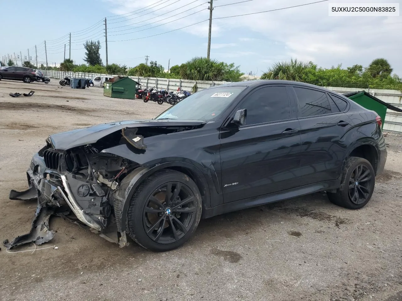 2016 BMW X6 xDrive35I VIN: 5UXKU2C50G0N83825 Lot: 66311124