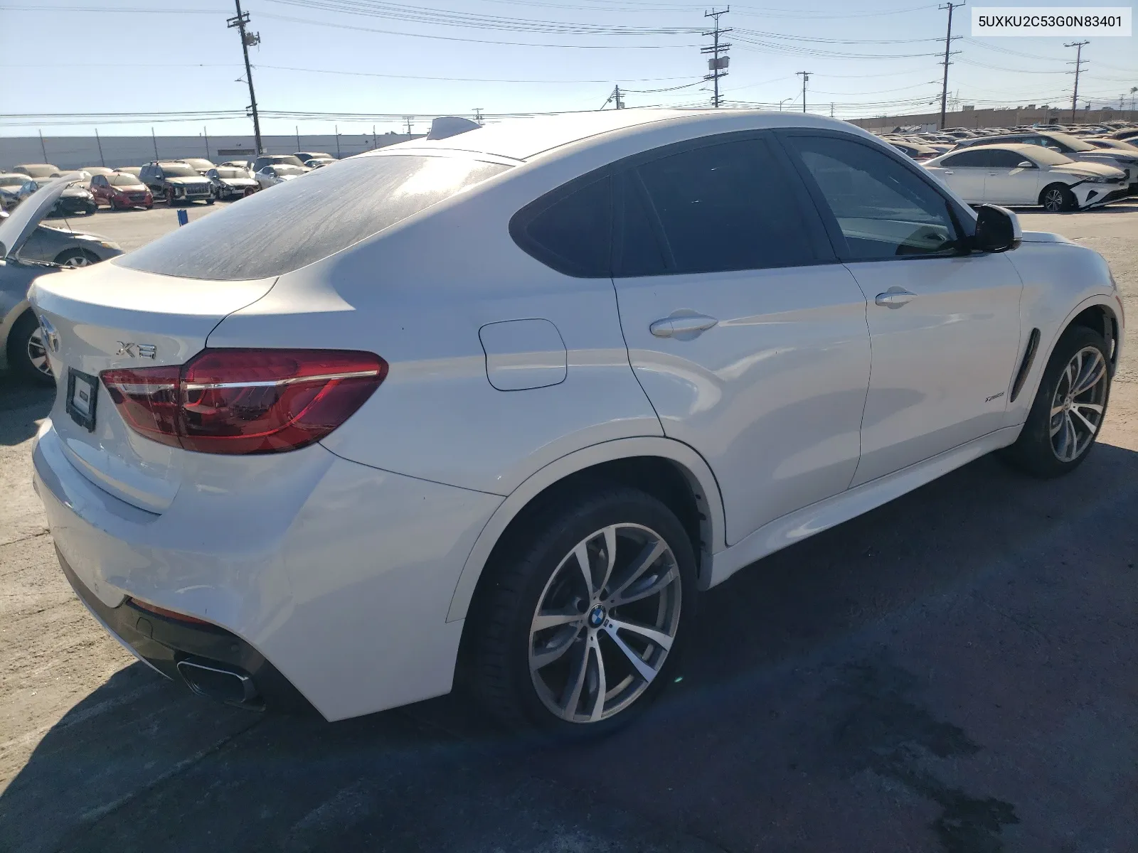 2016 BMW X6 xDrive35I VIN: 5UXKU2C53G0N83401 Lot: 67885044