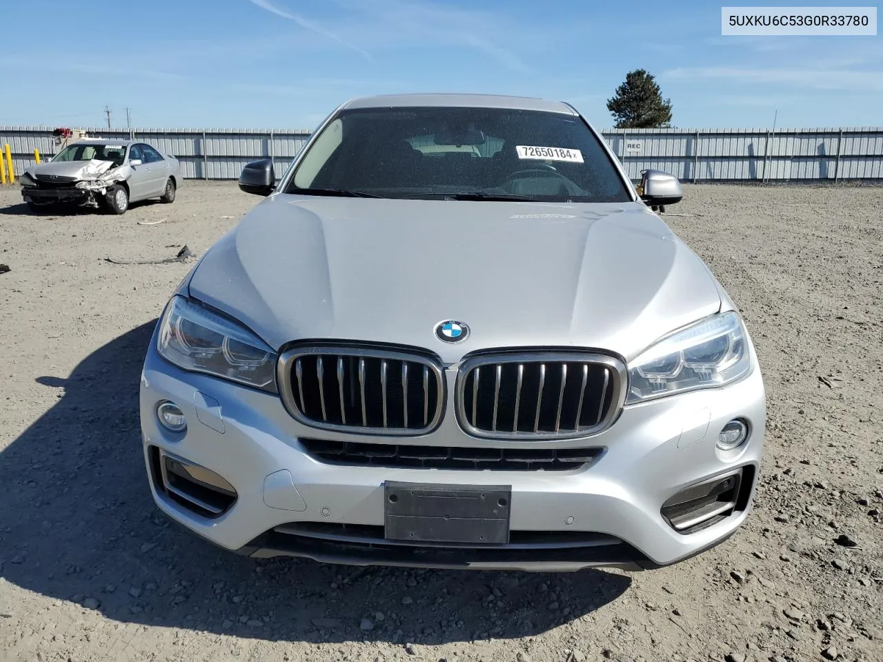 2016 BMW X6 xDrive50I VIN: 5UXKU6C53G0R33780 Lot: 72650184