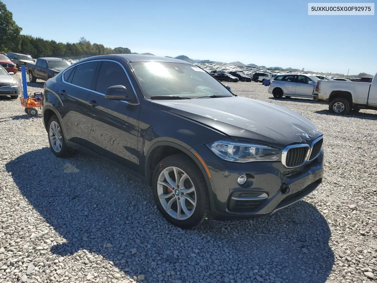 2016 BMW X6 Sdrive35I VIN: 5UXKU0C5XG0F92975 Lot: 74890804