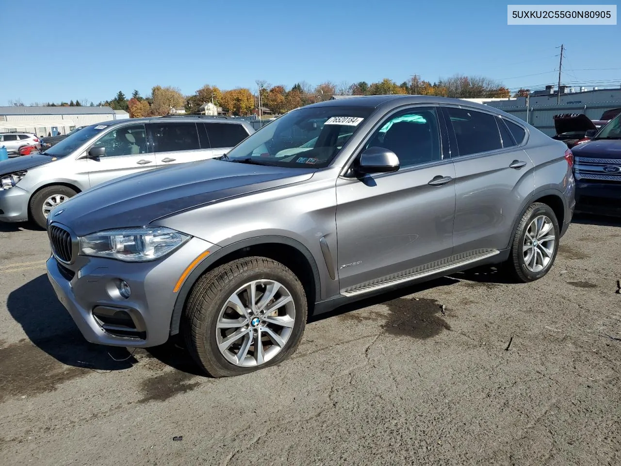 2016 BMW X6 xDrive35I VIN: 5UXKU2C55G0N80905 Lot: 76520184