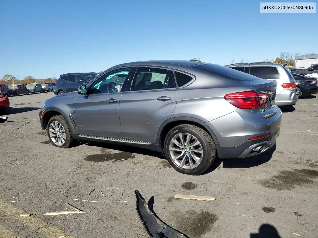 2016 BMW X6 xDrive35I VIN: 5UXKU2C55G0N80905 Lot: 76520184