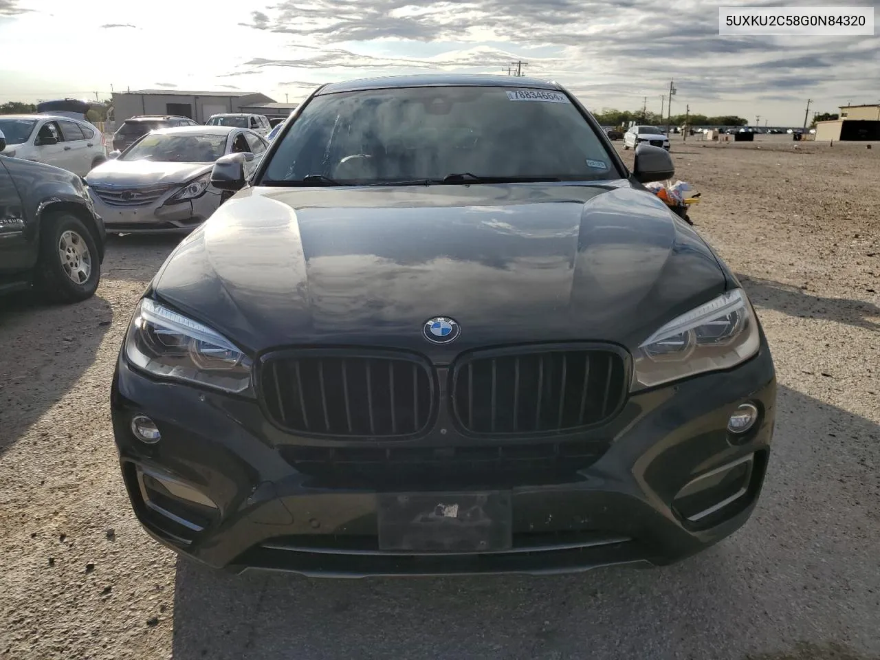 2016 BMW X6 xDrive35I VIN: 5UXKU2C58G0N84320 Lot: 78834664