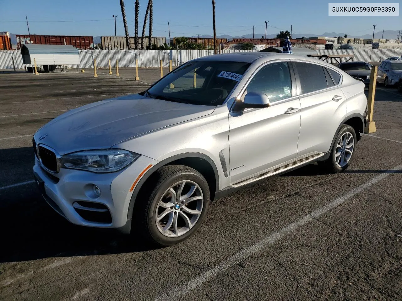 2016 BMW X6 Sdrive35I VIN: 5UXKU0C59G0F93390 Lot: 80156444