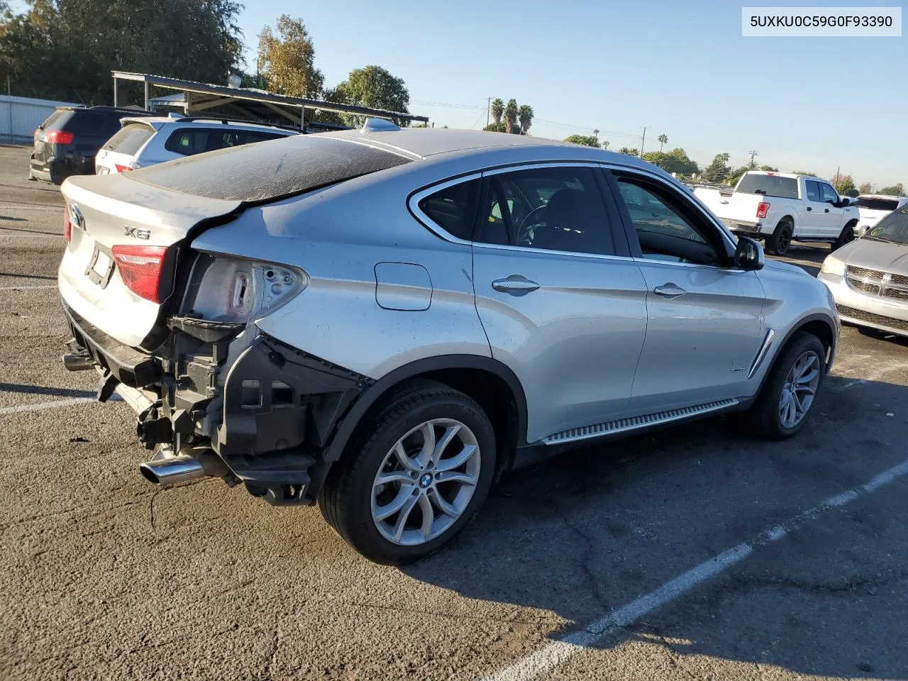 2016 BMW X6 Sdrive35I VIN: 5UXKU0C59G0F93390 Lot: 80156444