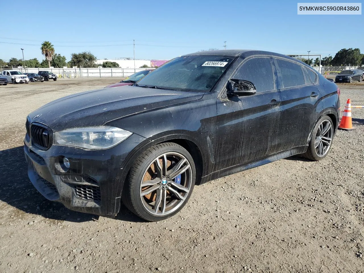 2016 BMW X6 M VIN: 5YMKW8C59G0R43860 Lot: 80266974