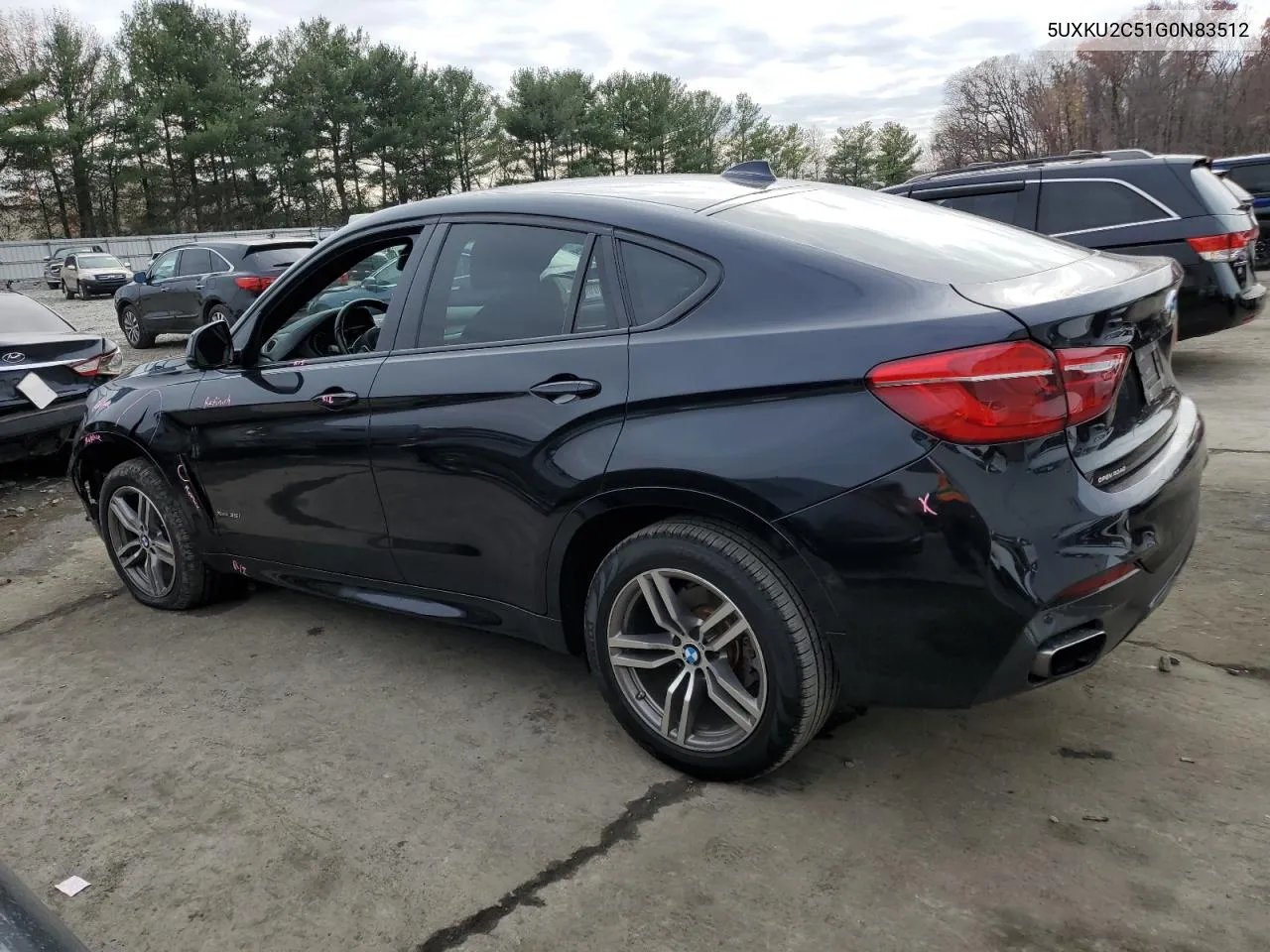 2016 BMW X6 xDrive35I VIN: 5UXKU2C51G0N83512 Lot: 81024134