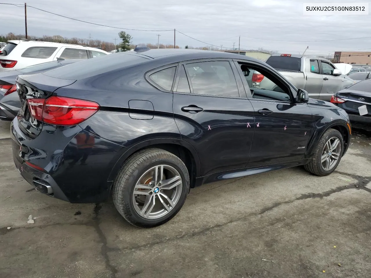 2016 BMW X6 xDrive35I VIN: 5UXKU2C51G0N83512 Lot: 81024134