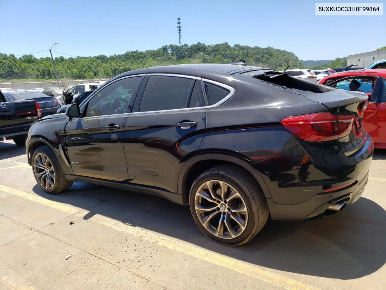 2017 BMW X6 Sdrive35I VIN: 5UXKU0C33H0F99864 Lot: 58706734