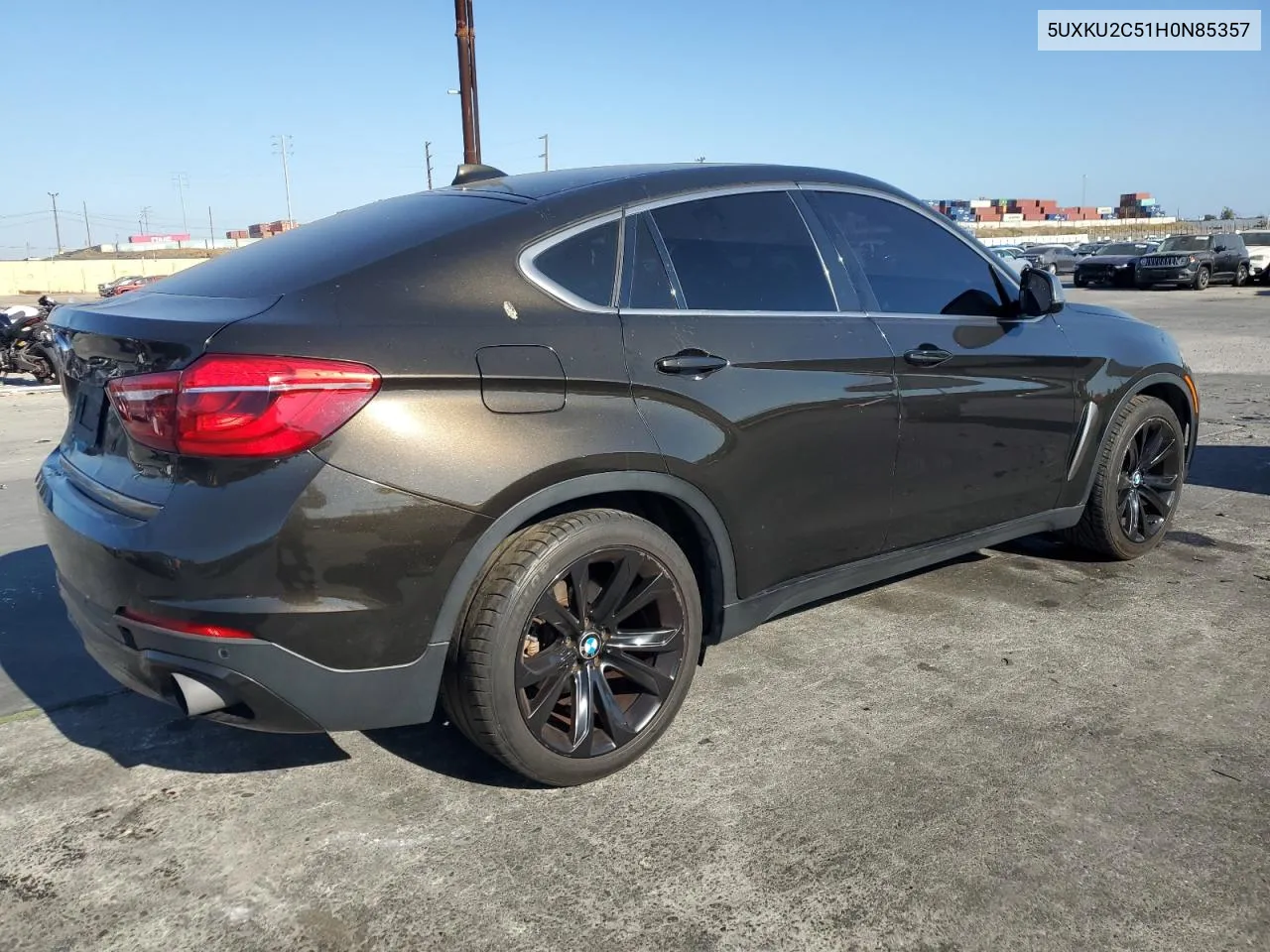 2017 BMW X6 xDrive35I VIN: 5UXKU2C51H0N85357 Lot: 68332064