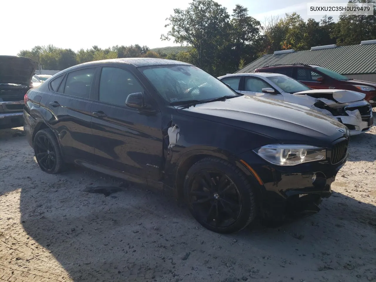 2017 BMW X6 xDrive35I VIN: 5UXKU2C35H0U29479 Lot: 70607794