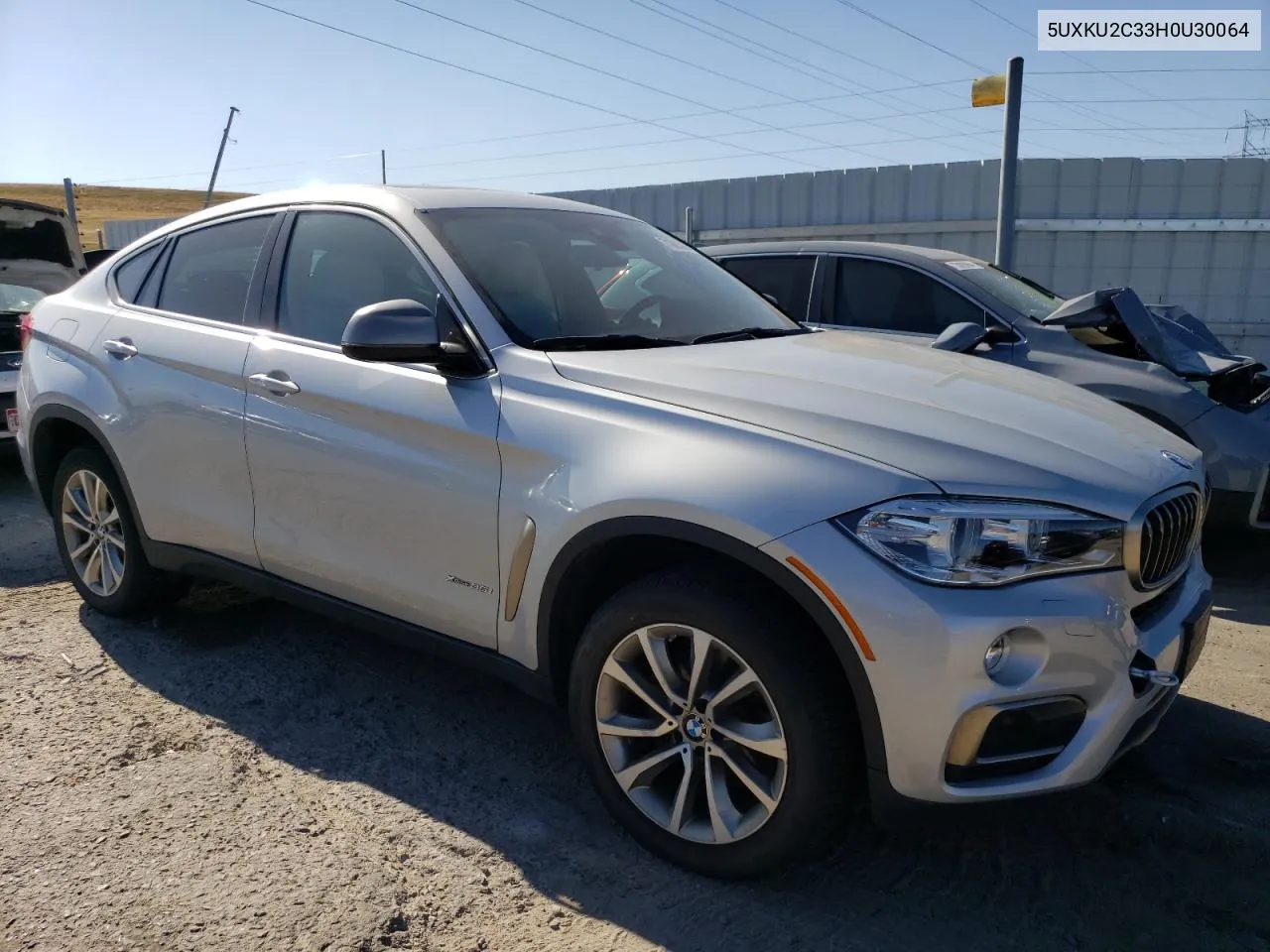 2017 BMW X6 xDrive35I VIN: 5UXKU2C33H0U30064 Lot: 71063394