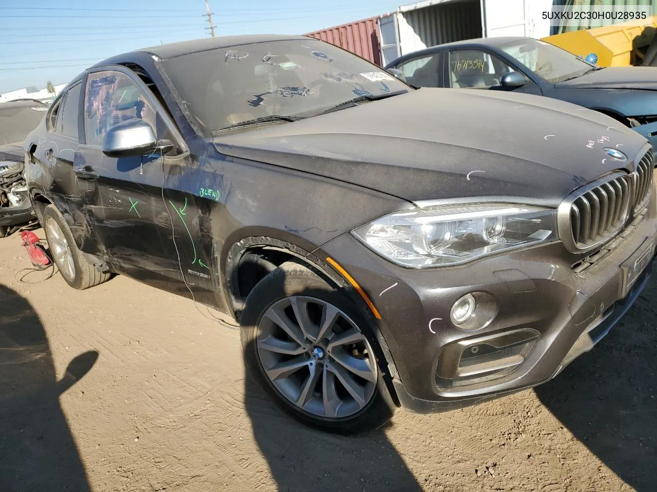 2017 BMW X6 xDrive35I VIN: 5UXKU2C30H0U28935 Lot: 76845764