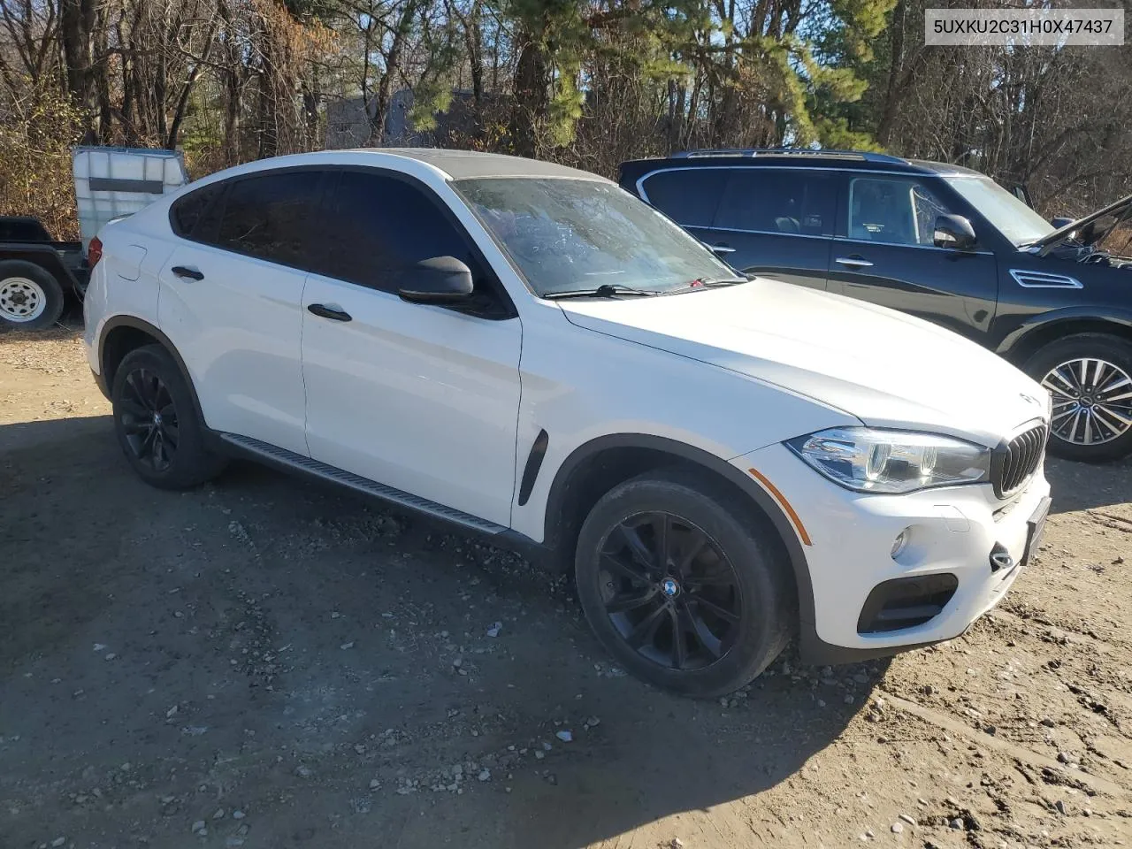 2017 BMW X6 xDrive35I VIN: 5UXKU2C31H0X47437 Lot: 80047644