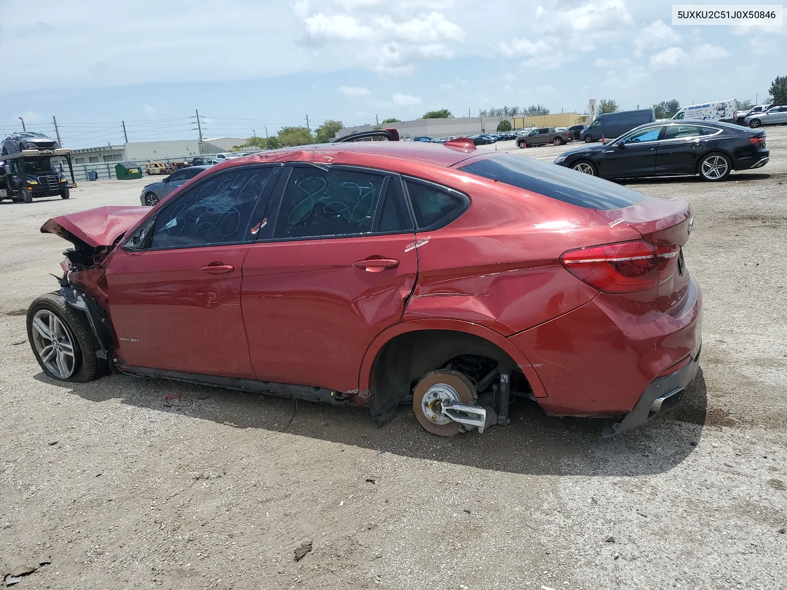 2018 BMW X6 xDrive35I VIN: 5UXKU2C51J0X50846 Lot: 65202714