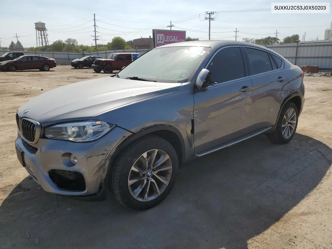 2018 BMW X6 xDrive35I VIN: 5UXKU2C53J0X50203 Lot: 71286704