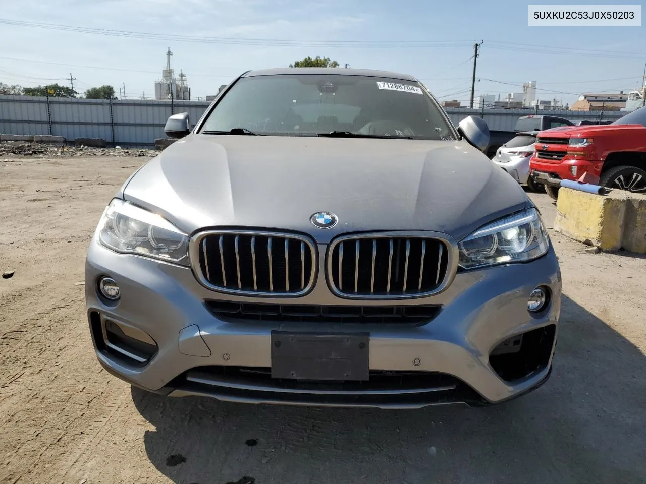 2018 BMW X6 xDrive35I VIN: 5UXKU2C53J0X50203 Lot: 71286704