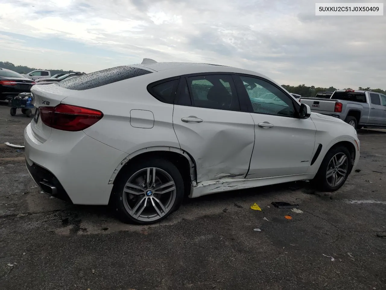 2018 BMW X6 xDrive35I VIN: 5UXKU2C51J0X50409 Lot: 73028114