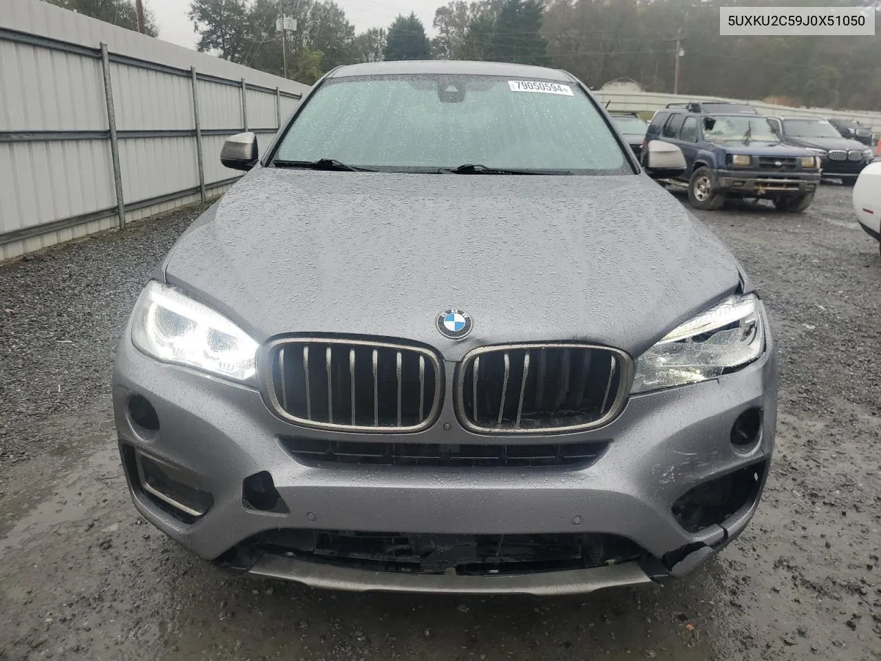 2018 BMW X6 xDrive35I VIN: 5UXKU2C59J0X51050 Lot: 79050594