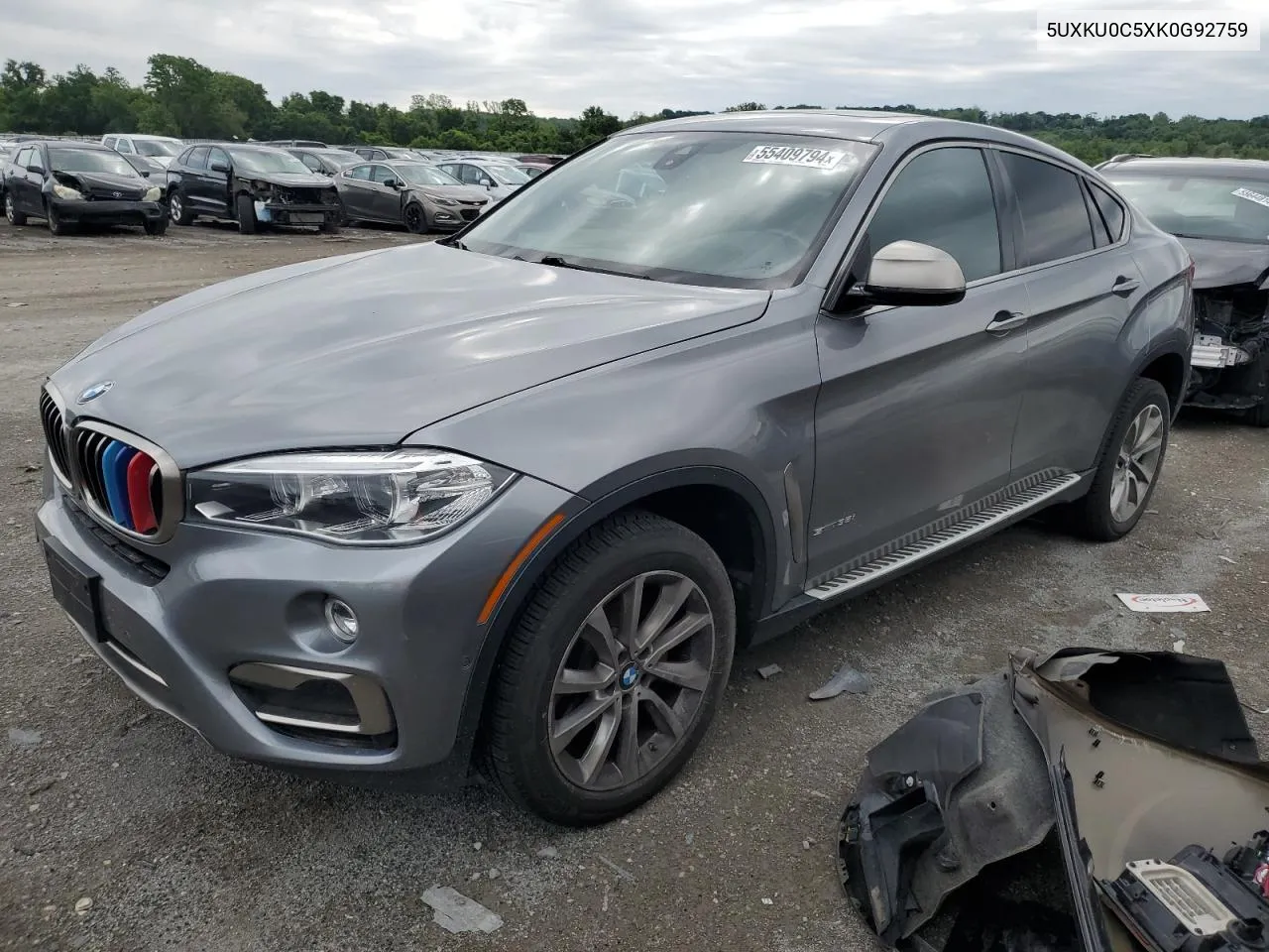 5UXKU0C5XK0G92759 2019 BMW X6 Sdrive35I