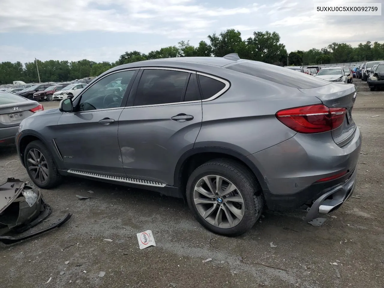 5UXKU0C5XK0G92759 2019 BMW X6 Sdrive35I