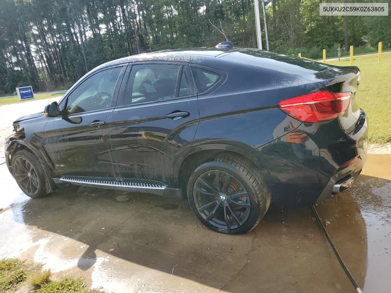 2019 BMW X6 xDrive35I VIN: 5UXKU2C59K0Z63805 Lot: 68000054