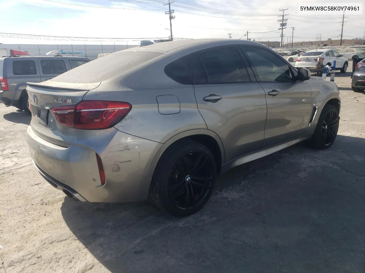 2019 BMW X6 M VIN: 5YMKW8C58K0Y74961 Lot: 75918234