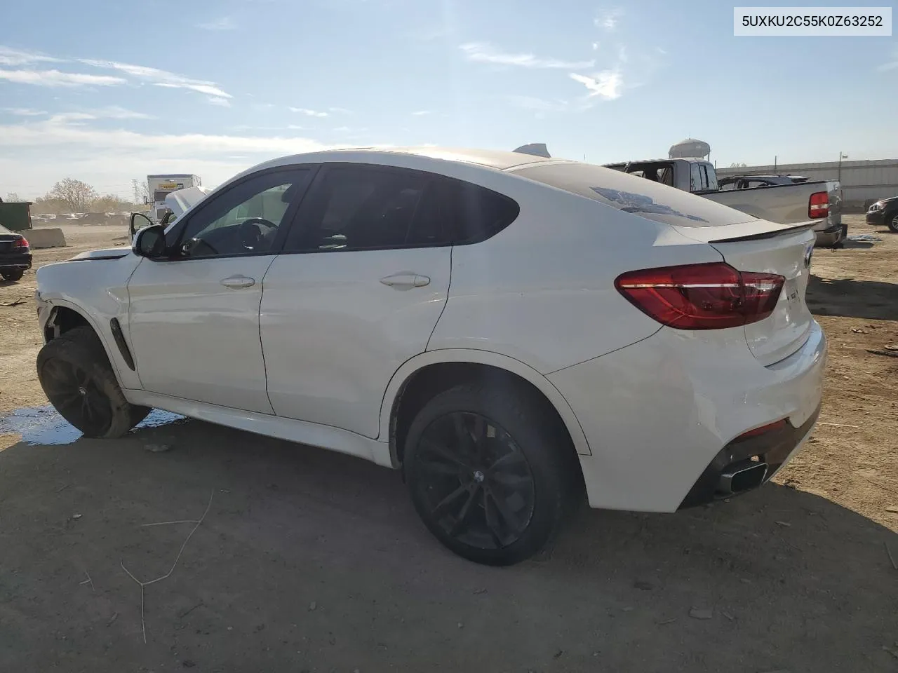 2019 BMW X6 xDrive35I VIN: 5UXKU2C55K0Z63252 Lot: 76846944