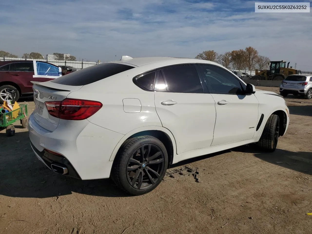 2019 BMW X6 xDrive35I VIN: 5UXKU2C55K0Z63252 Lot: 76846944