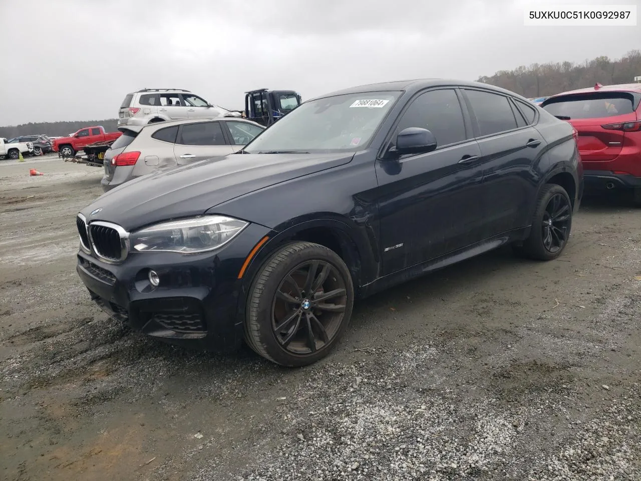 2019 BMW X6 Sdrive35I VIN: 5UXKU0C51K0G92987 Lot: 79881064