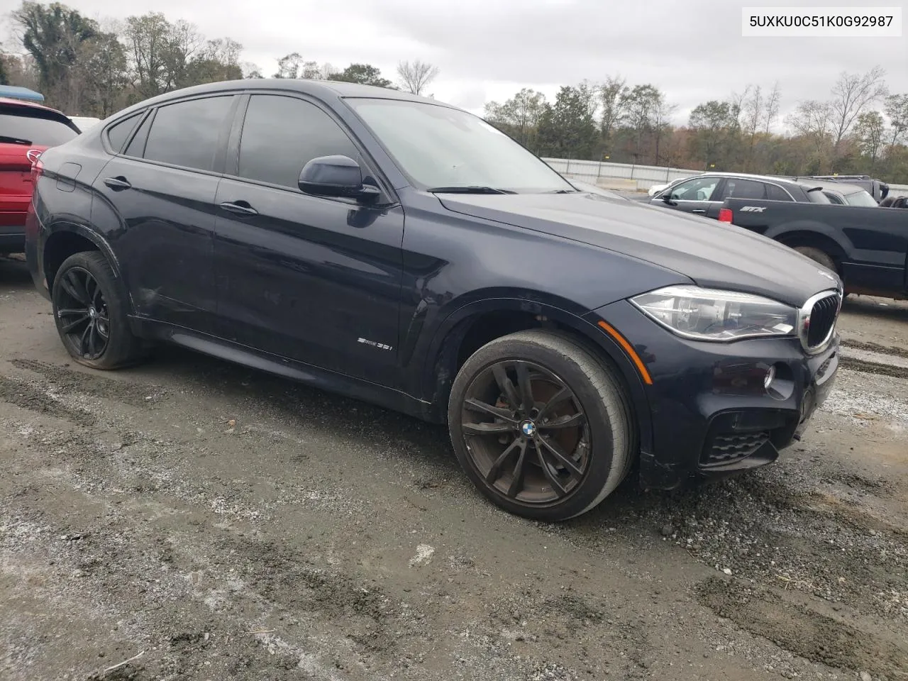 2019 BMW X6 Sdrive35I VIN: 5UXKU0C51K0G92987 Lot: 79881064