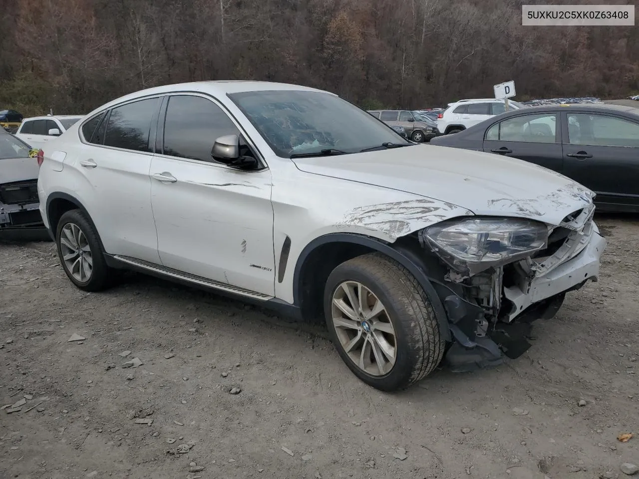 2019 BMW X6 xDrive35I VIN: 5UXKU2C5XK0Z63408 Lot: 80520414