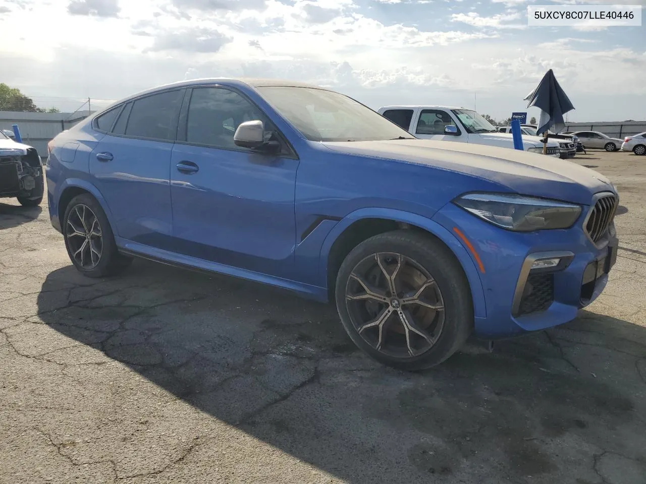 2020 BMW X6 M50I VIN: 5UXCY8C07LLE40446 Lot: 72036574