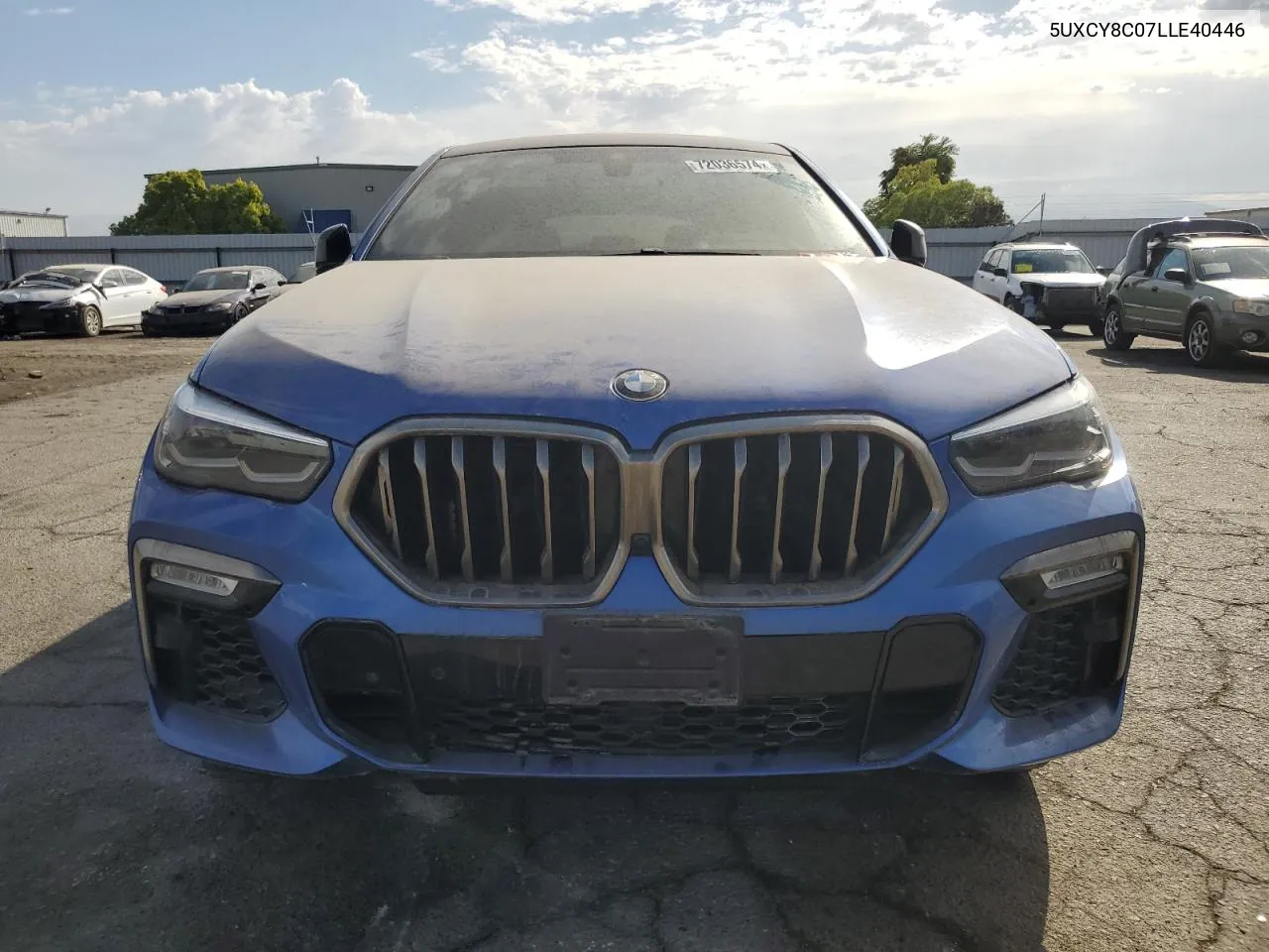 2020 BMW X6 M50I VIN: 5UXCY8C07LLE40446 Lot: 72036574