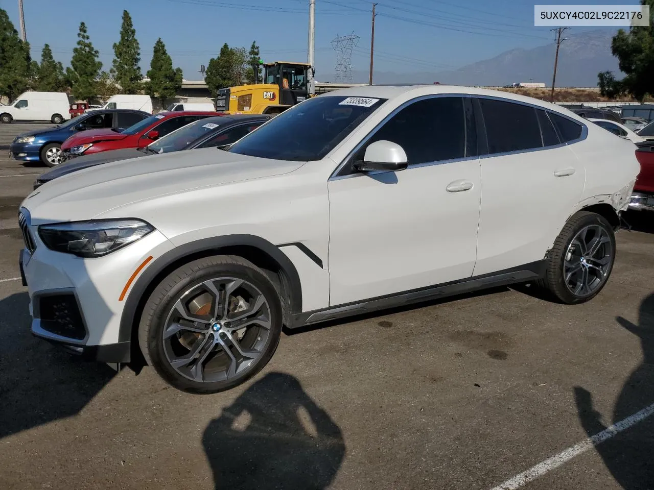 2020 BMW X6 Sdrive 40I VIN: 5UXCY4C02L9C22176 Lot: 73339564