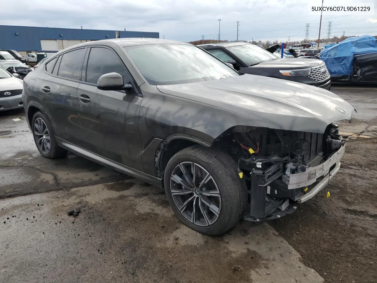 2020 BMW X6 xDrive40I VIN: 5UXCY6C07L9D61229 Lot: 78929234