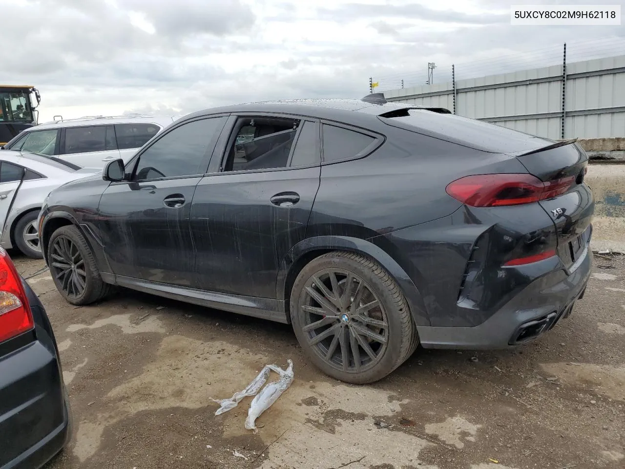 2021 BMW X6 M50I VIN: 5UXCY8C02M9H62118 Lot: 56647434