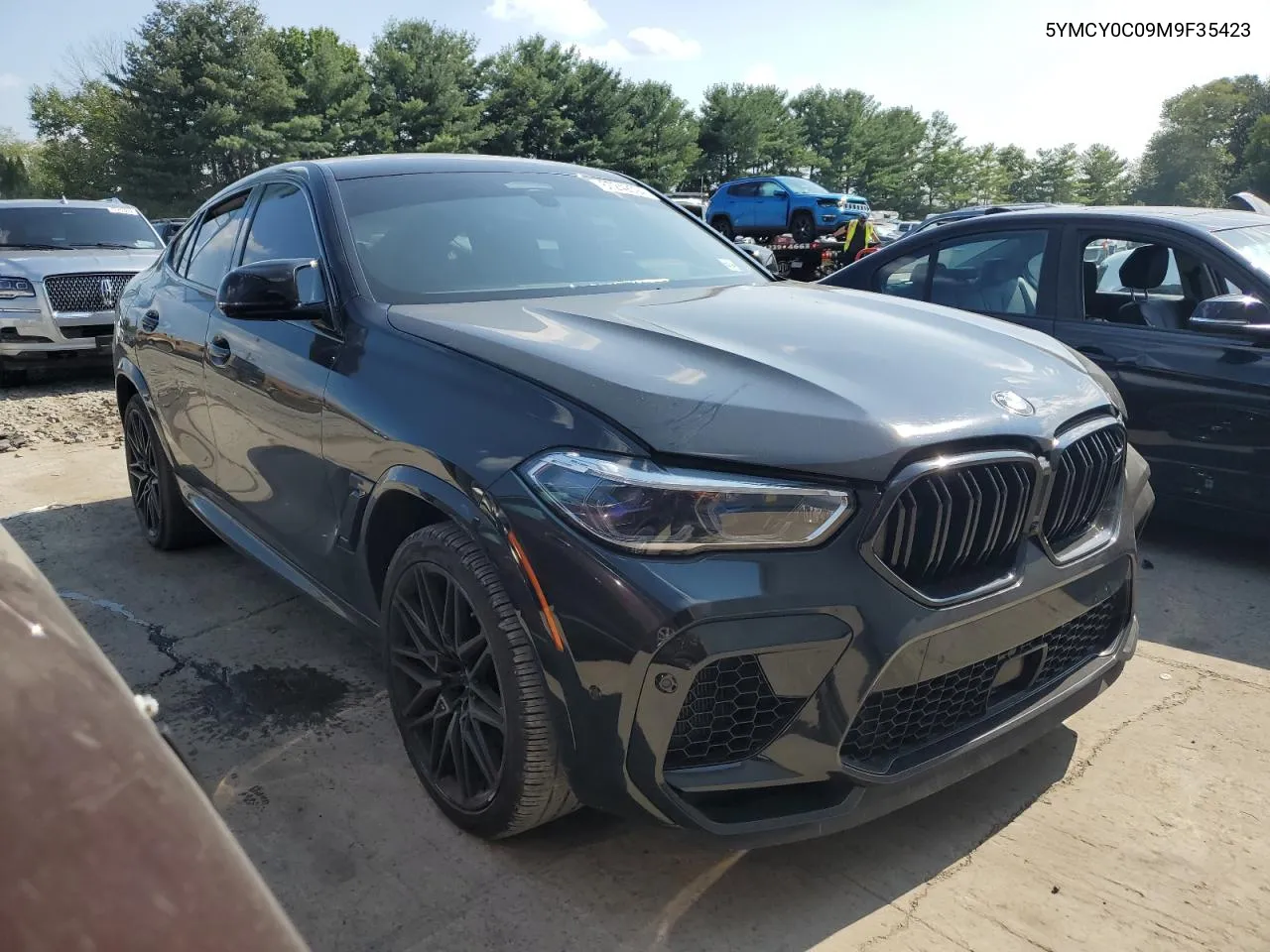 2021 BMW X6 M VIN: 5YMCY0C09M9F35423 Lot: 67242594