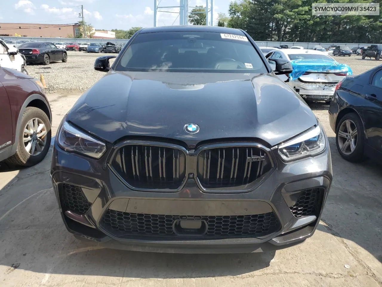 2021 BMW X6 M VIN: 5YMCY0C09M9F35423 Lot: 67242594