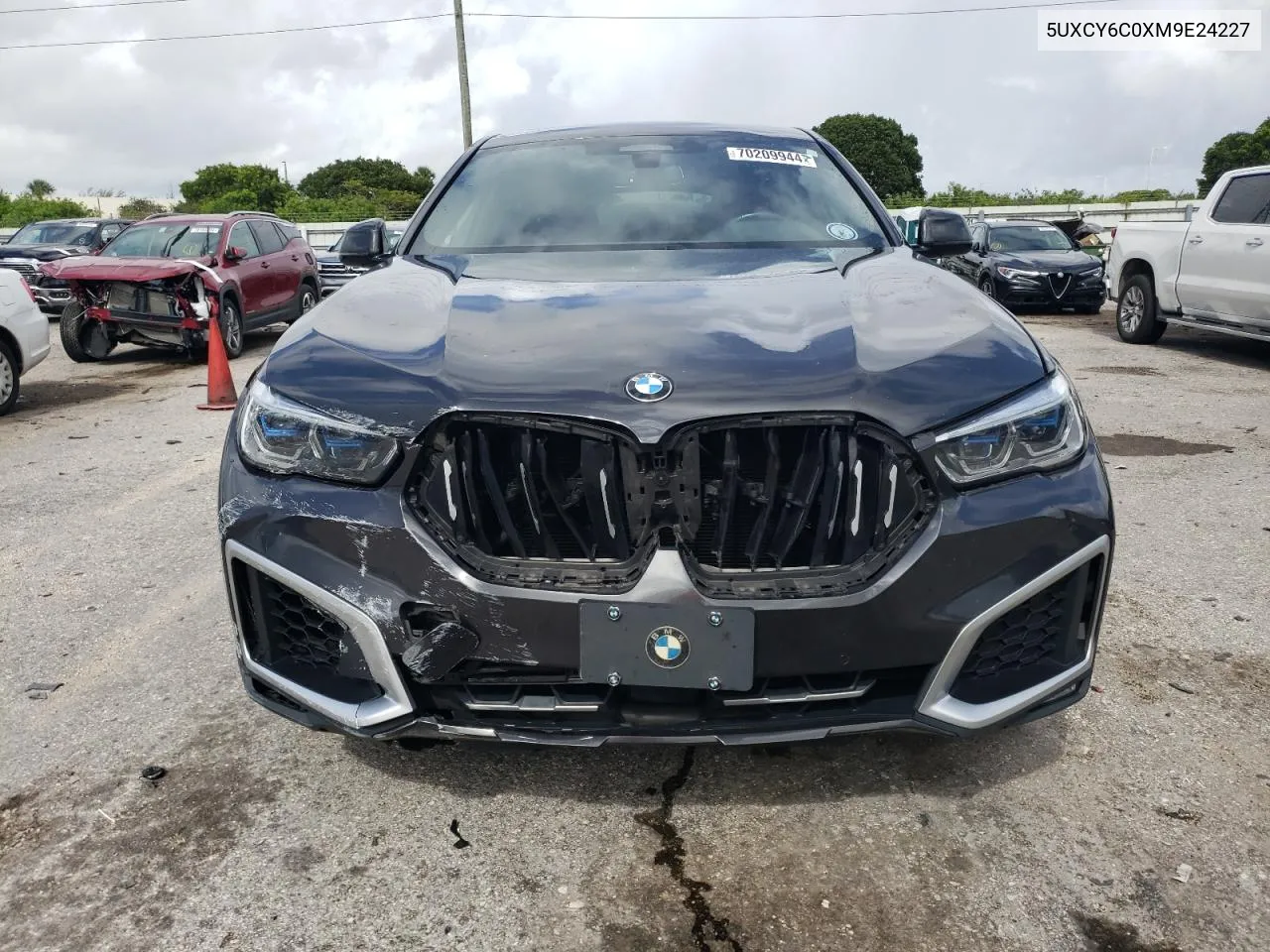 2021 BMW X6 xDrive40I VIN: 5UXCY6C0XM9E24227 Lot: 70209944