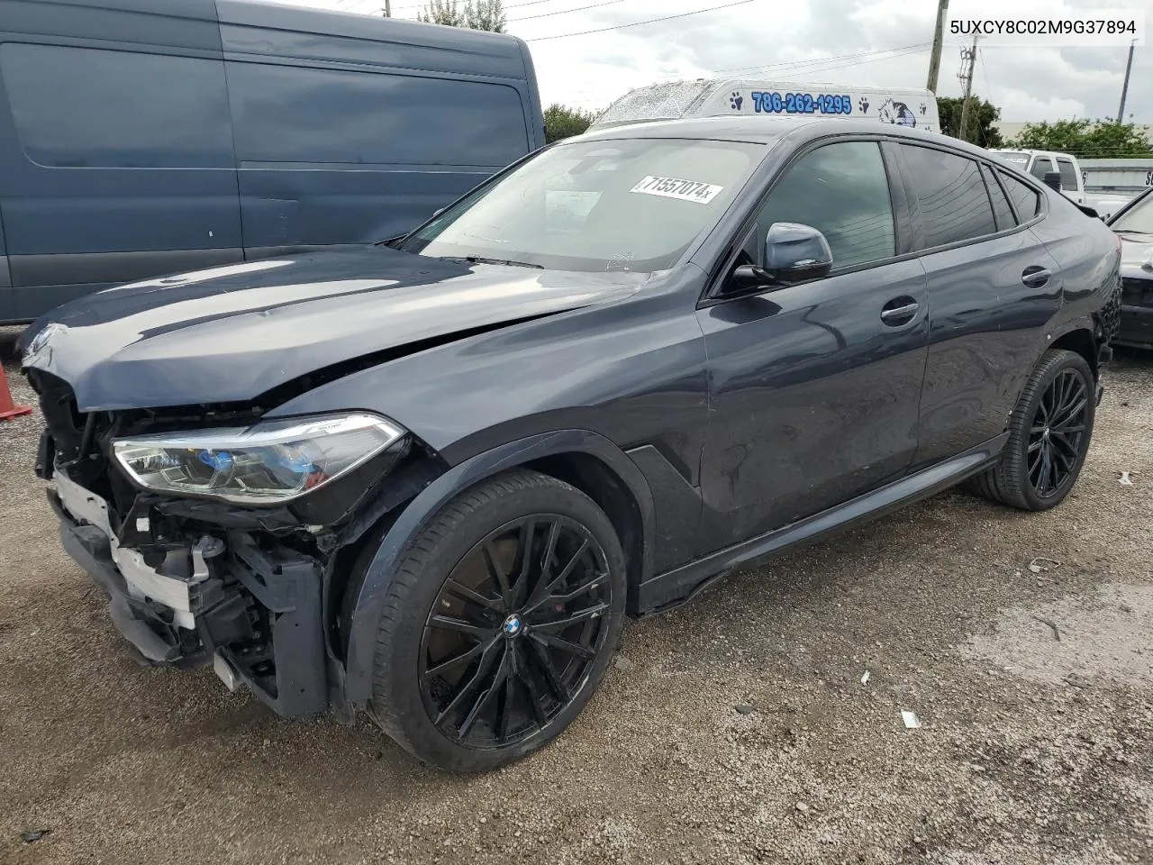 2021 BMW X6 M50I VIN: 5UXCY8C02M9G37894 Lot: 71557074