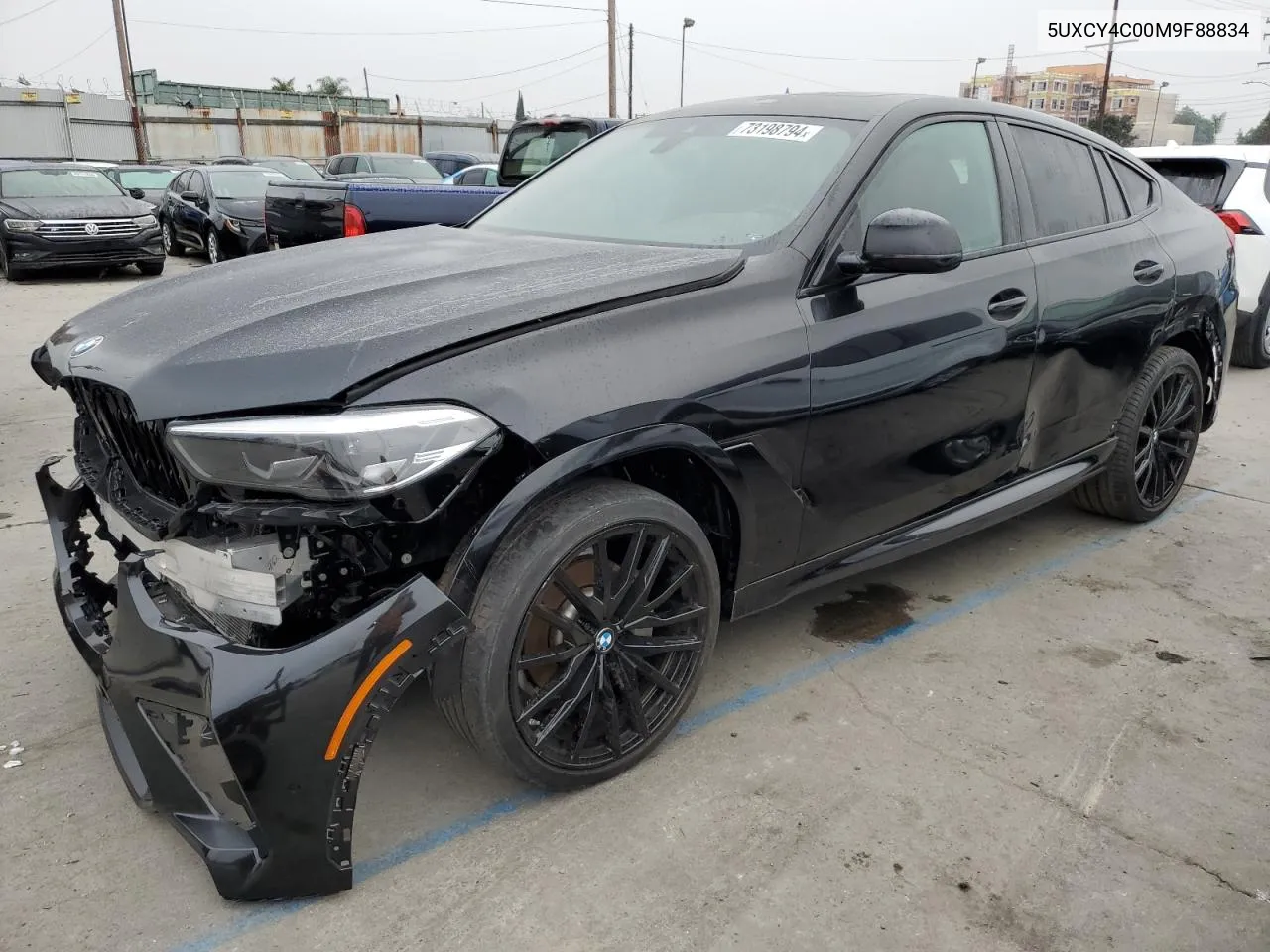 2021 BMW X6 Sdrive 40I VIN: 5UXCY4C00M9F88834 Lot: 73198794