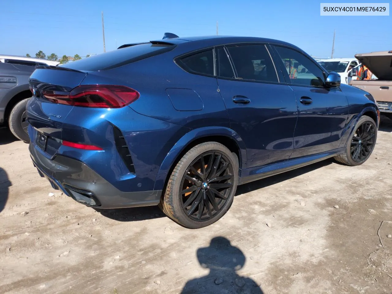 2021 BMW X6 Sdrive 40I VIN: 5UXCY4C01M9E76429 Lot: 74916784