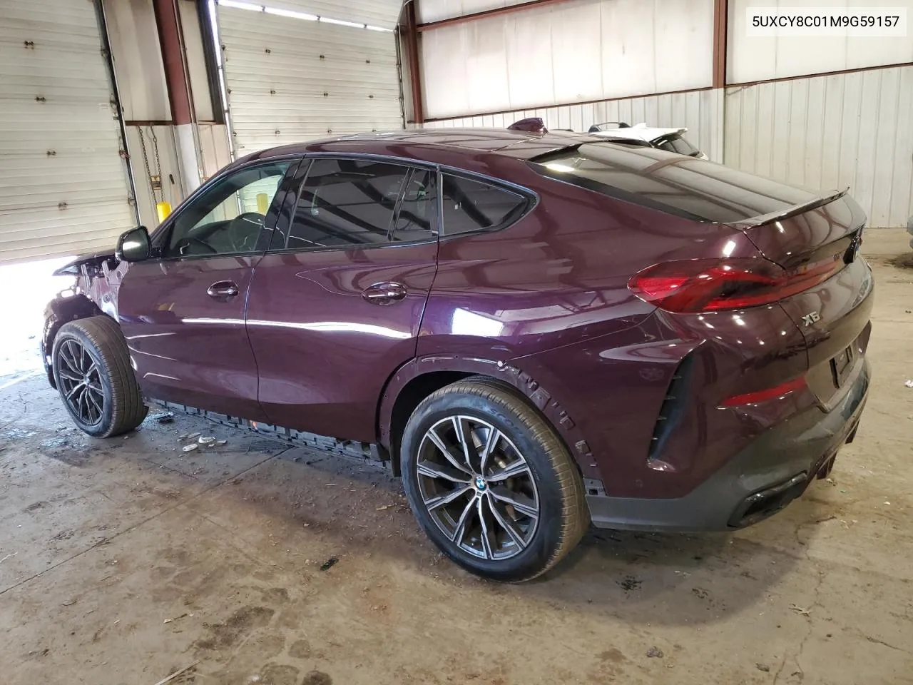 2021 BMW X6 M50I VIN: 5UXCY8C01M9G59157 Lot: 75249934